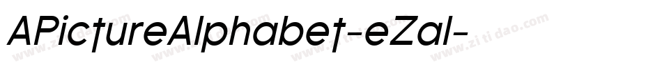 APictureAlphabet-eZal字体转换 APictureAlphabet-eZal字体转换