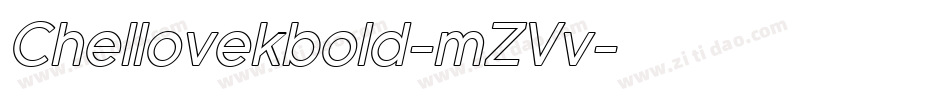 Chellovekbold-mZVv字体转换
