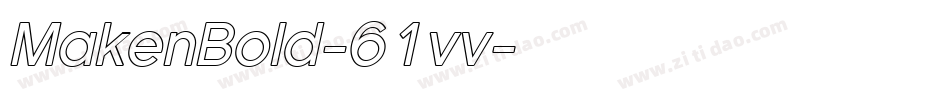 MakenBold-61vv字体转换