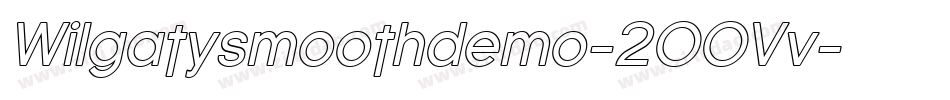Wilgatysmoothdemo-2OOVv字体转换