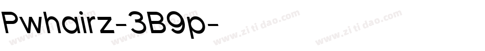 Pwhairz-3B9p字体转换 Pwhairz-3B9p字体转换