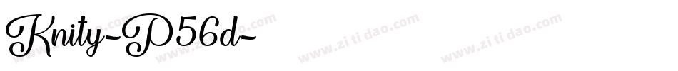 Knity-P56d字体转换