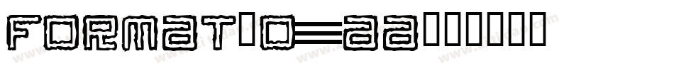 Format-o1Aa字体转换