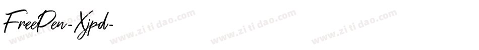FreePen-Xjpd字体转换