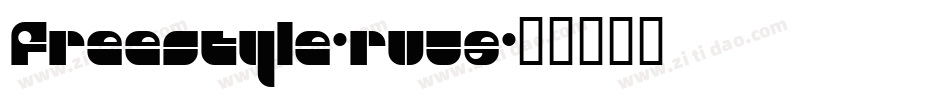 Freestyle-rv58字体转换