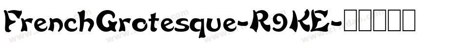 FrenchGrotesque-R9KE字体转换