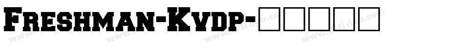 Freshman-Kvdp字体转换