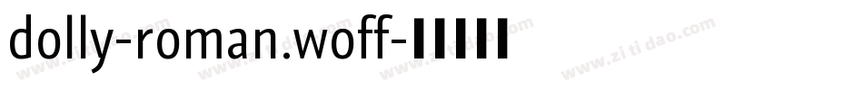 dolly-roman.woff字体转换