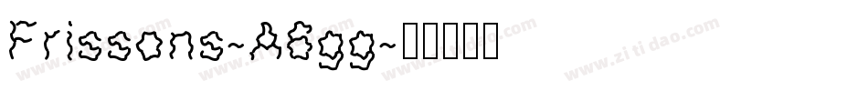 Frissons-A6gg字体转换