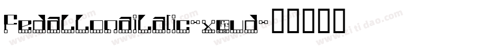 FedattonaItalic-X3Vd字体转换