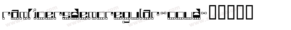 RamkoersDemoRegular-69VD字体转换
