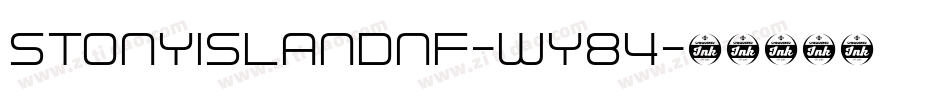 Stonyislandnf-WY84字体转换