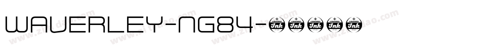 Waverley-ng84字体转换