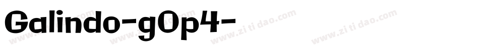 Galindo-g0p4字体转换