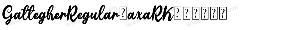 GattegherRegular-axaRK字体转换