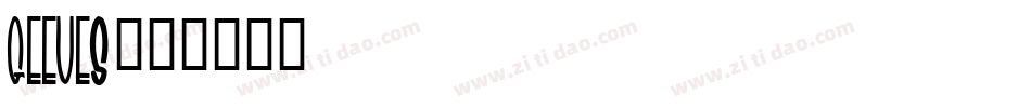 GEEVES字体转换