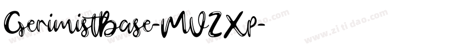 GerimistBase-MVZXp字体转换