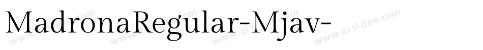 MadronaRegular-Mjav字体转换
