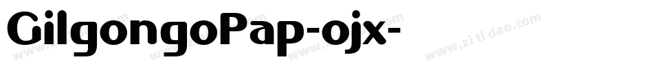 GilgongoPap-ojx字体转换