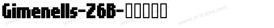 Gimenells-Z6B字体转换