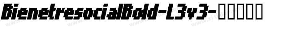 BienetresocialBold-L3v3字体转换