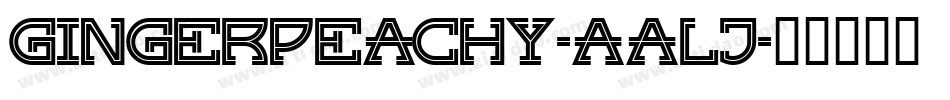 Gingerpeachy-aALJ字体转换