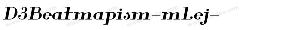 D3Beatmapism-mLej字体转换