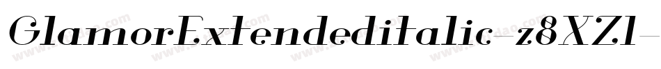 GlamorExtendeditalic-z8XZ1字体转换