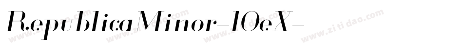 RepublicaMinor-lOeX字体转换