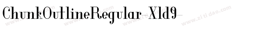 ChunkOutlineRegular-X1d9字体转换