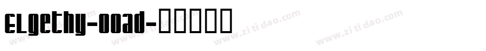 Elgethy-0Oad字体转换