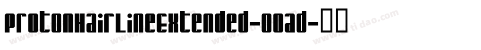 ProtonHairlineExtended-oOad字体转换