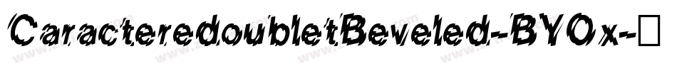 CaracteredoubletBeveled-BYOx字体转换