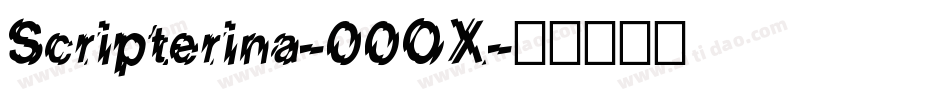 Scripterina-00OX字体转换
