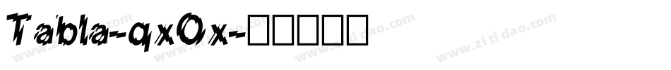 Tabla-qxOx字体转换