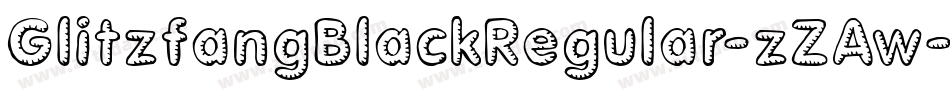 GlitzfangBlackRegular-zZAw字体转换