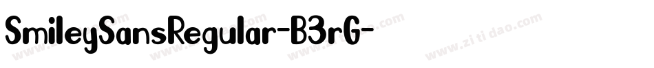 SmileySansRegular-B3rG字体转换