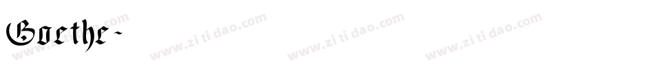 Goethe字体转换
