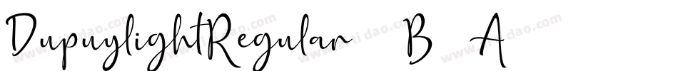 DupuylightRegular-7B7A字体转换