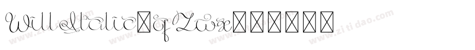 WillItalic-qZwx字体转换