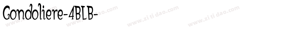 Gondoliere-4BLB字体转换