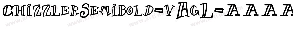 ChizzlerSemibold-vAgL字体转换