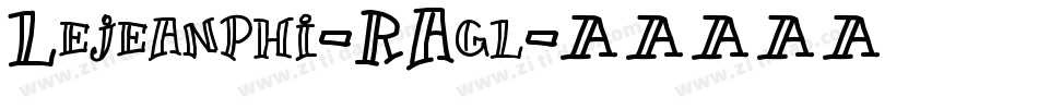 Lejeanphi-RAgl字体转换