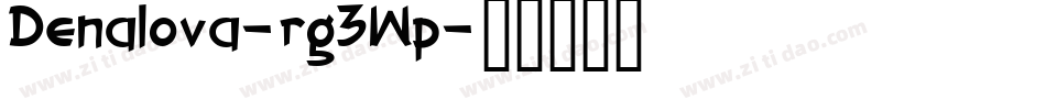 Denalova-rg3Wp字体转换
