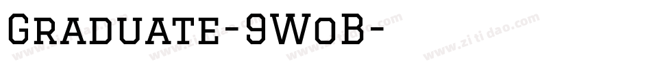 Graduate-9WoB字体转换