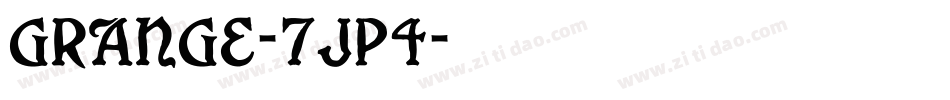 Grange-7jp4字体转换