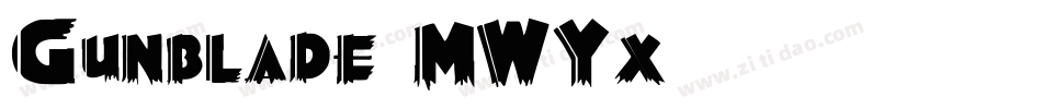 Gunblade-MWYx字体转换