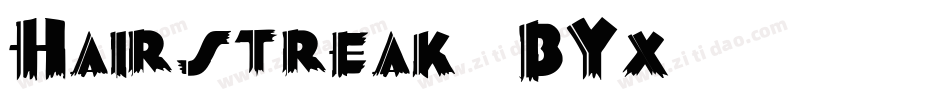 Hairstreak-6BYx字体转换