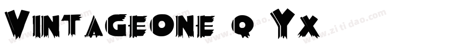 Vintageone-q6Yx字体转换