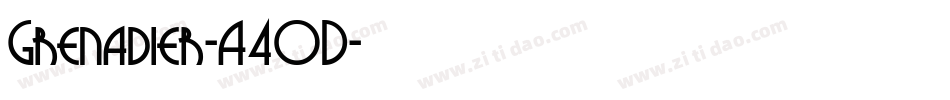 Grenadier-A40D字体转换